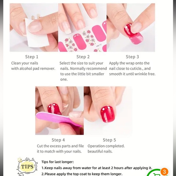 🦶🏽2/$8 Adorable blush and black puppies and checkers toe nail wraps - Picture 6 of 7